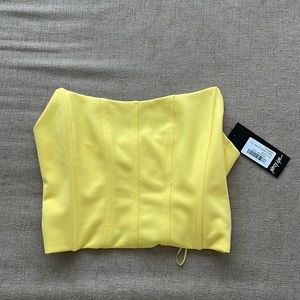 Brand new yellow corset top!